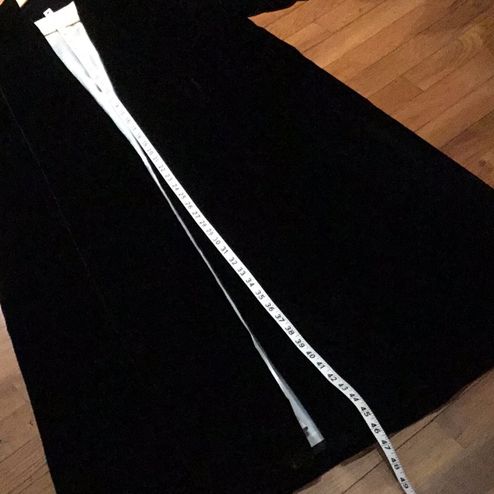 Vintage, Dramatic,Long Black Velvet Coat Medium/Large - Picture 7 of 10